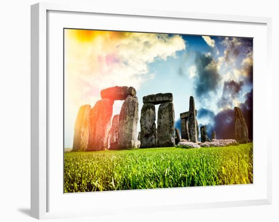 Stonehenge - Historic Wessex - Shrewton - Wiltshire - English Heritage - UK - England-Philippe Hugonnard-Framed Photographic Print