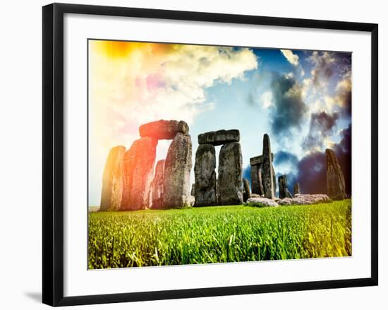 Stonehenge - Historic Wessex - Shrewton - Wiltshire - English Heritage - UK - England-Philippe Hugonnard-Framed Photographic Print