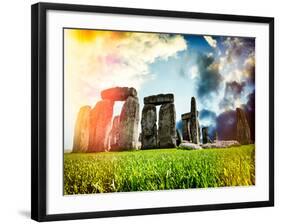 Stonehenge - Historic Wessex - Shrewton - Wiltshire - English Heritage - UK - England-Philippe Hugonnard-Framed Photographic Print