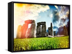 Stonehenge - Historic Wessex - Shrewton - Wiltshire - English Heritage - UK - England-Philippe Hugonnard-Framed Stretched Canvas