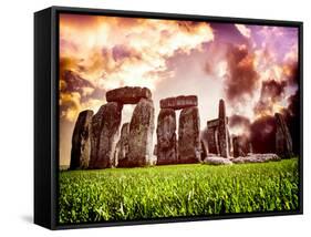 Stonehenge - Historic Wessex - Shrewton - Wiltshire - English Heritage - UK - England-Philippe Hugonnard-Framed Stretched Canvas