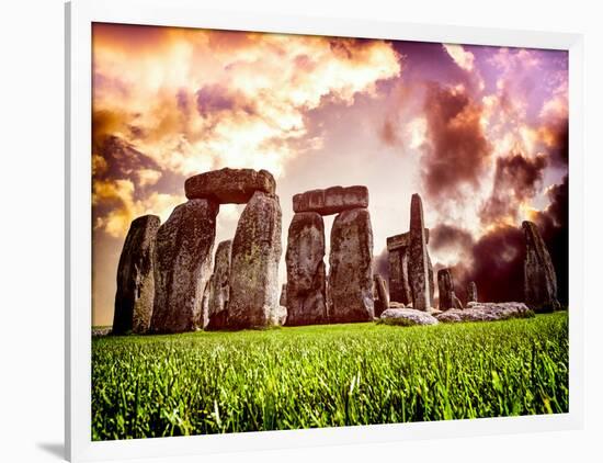 Stonehenge - Historic Wessex - Shrewton - Wiltshire - English Heritage - UK - England-Philippe Hugonnard-Framed Photographic Print