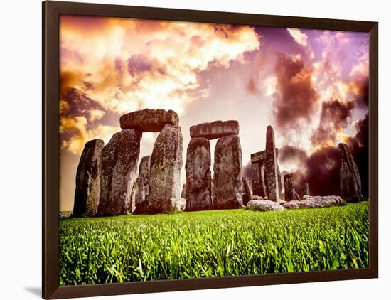 Stonehenge - Historic Wessex - Shrewton - Wiltshire - English Heritage - UK - England-Philippe Hugonnard-Framed Photographic Print