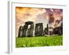 Stonehenge - Historic Wessex - Shrewton - Wiltshire - English Heritage - UK - England-Philippe Hugonnard-Framed Photographic Print