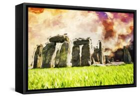 Stonehenge II - In the Style of Oil Painting-Philippe Hugonnard-Framed Stretched Canvas