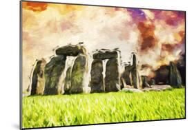 Stonehenge II - In the Style of Oil Painting-Philippe Hugonnard-Mounted Giclee Print