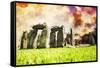 Stonehenge II - In the Style of Oil Painting-Philippe Hugonnard-Framed Stretched Canvas