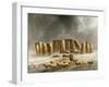 Stonehenge in Winter-Walter Williams-Framed Giclee Print