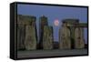 Stonehenge Moon-Charles Bowman-Framed Stretched Canvas