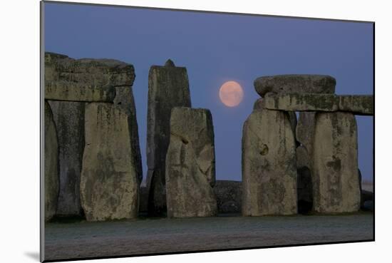 Stonehenge Moon-Charles Bowman-Mounted Photographic Print