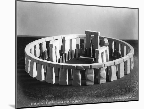 Stonehenge Reconstructed-H Brooks-Mounted Photographic Print