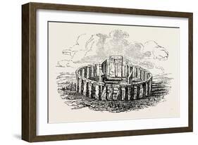 Stonehenge Restored-null-Framed Giclee Print