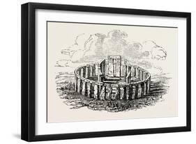 Stonehenge Restored-null-Framed Giclee Print