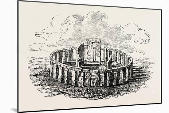 Stonehenge Restored-null-Mounted Giclee Print