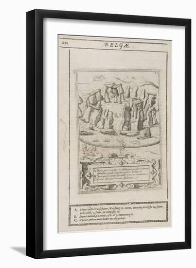 Stonehenge Set in the Hills, 1695-Johannes Kip-Framed Giclee Print