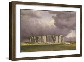 Stonehenge: Stormy Day, 1846-J. M. W. Turner-Framed Giclee Print