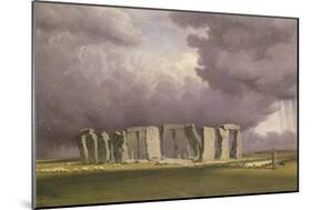 Stonehenge: Stormy Day, 1846-J. M. W. Turner-Mounted Giclee Print