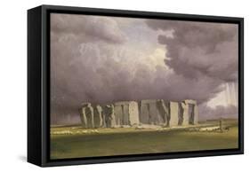 Stonehenge: Stormy Day, 1846-J. M. W. Turner-Framed Stretched Canvas