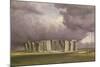 Stonehenge: Stormy Day, 1846-J. M. W. Turner-Mounted Giclee Print