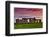 Stonehenge Sunset Amesbury UK-null-Framed Art Print