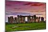 Stonehenge Sunset Amesbury UK-null-Mounted Art Print