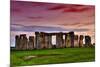 Stonehenge Sunset Amesbury UK-null-Mounted Art Print