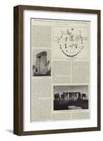 Stonehenge, the Balearic Islands, and Malta, Ancient Temples Compared-null-Framed Giclee Print