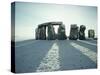 Stonehenge, Unesco World Heritage Site, in Winter Snow, Wiltshire, England, United Kingdom, Europe-Adam Woolfitt-Stretched Canvas