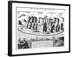 Stonehenge, Wiltshire, 18th Century-null-Framed Giclee Print