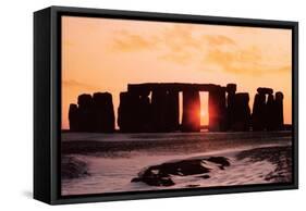 Stonehenge, Winter Solstice-null-Framed Stretched Canvas