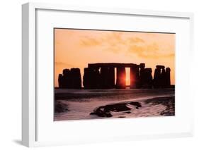 Stonehenge, Winter Solstice-null-Framed Giclee Print