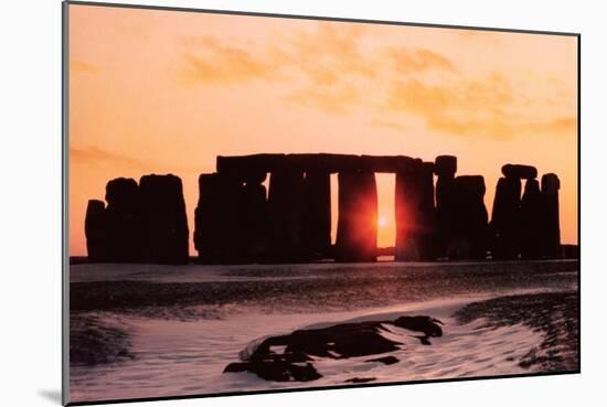 Stonehenge, Winter Solstice-null-Mounted Giclee Print