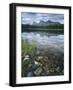 Stones Along Shore of Frog Lake with Mountain Peaks in Back, Sawtooth National Recreation Area, USA-Scott T^ Smith-Framed Photographic Print