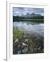 Stones Along Shore of Frog Lake with Mountain Peaks in Back, Sawtooth National Recreation Area, USA-Scott T^ Smith-Framed Photographic Print