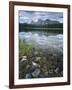 Stones Along Shore of Frog Lake with Mountain Peaks in Back, Sawtooth National Recreation Area, USA-Scott T^ Smith-Framed Photographic Print