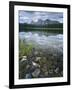 Stones Along Shore of Frog Lake with Mountain Peaks in Back, Sawtooth National Recreation Area, USA-Scott T^ Smith-Framed Photographic Print