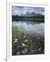 Stones Along Shore of Frog Lake with Mountain Peaks in Back, Sawtooth National Recreation Area, USA-Scott T^ Smith-Framed Photographic Print