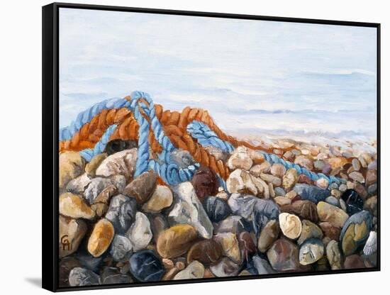 Stones and Ropes-Cristiana Angelini-Framed Stretched Canvas