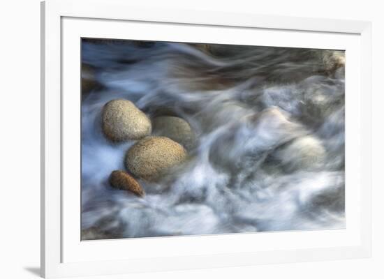 Stones and Waves-Xavier Ortega-Framed Art Print