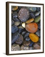 Stones, Lopez Island, Agate Beach County, Washington, USA-Charles Gurche-Framed Premium Photographic Print