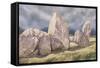 Stones of Castlerigg, Cumbria, 1984-Evangeline Dickson-Framed Stretched Canvas