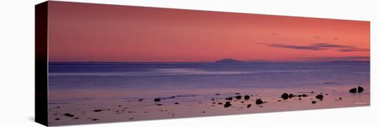 Stones on the Beach, Snaefellsjokull, Snaefellsnes Peninsula, Iceland-null-Stretched Canvas