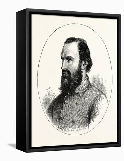 Stonewall Jackson, American Civil War, USA, 1870S-null-Framed Stretched Canvas