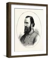 Stonewall Jackson, American Civil War, USA, 1870S-null-Framed Giclee Print