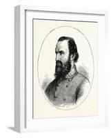 Stonewall Jackson, American Civil War, USA, 1870S-null-Framed Giclee Print