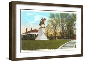 Stonewall Jackson Monument, Charlottesville, Virginia-null-Framed Art Print