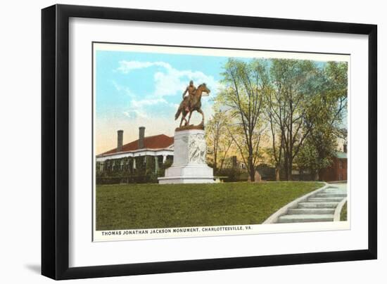 Stonewall Jackson Monument, Charlottesville, Virginia-null-Framed Art Print