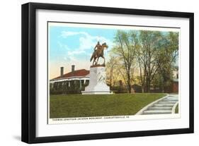 Stonewall Jackson Monument, Charlottesville, Virginia-null-Framed Art Print