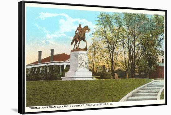 Stonewall Jackson Monument, Charlottesville, Virginia-null-Framed Stretched Canvas