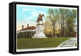 Stonewall Jackson Monument, Charlottesville, Virginia-null-Framed Stretched Canvas